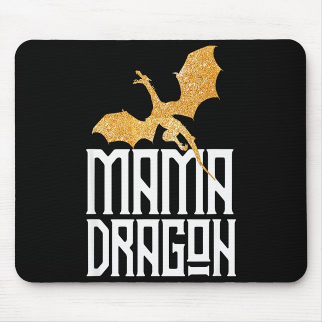Mama Dragon Christmas Matching Family Tribe Mum Wi Mouse Mat (Front)