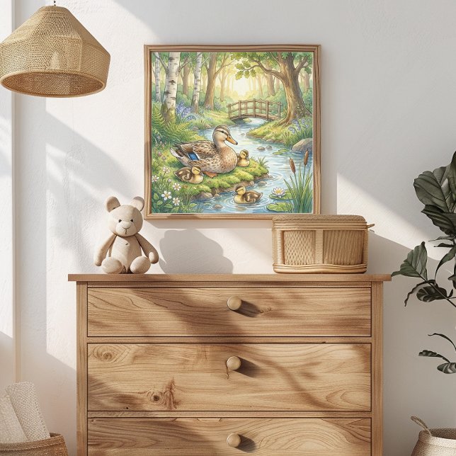 Mama Duck and Ducklings Nursery Poster (Creator Uploaded)