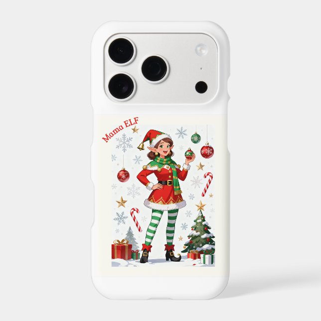 Mama Elf iPhone 17 Pro Case – Cute & Magical Desig (Back)
