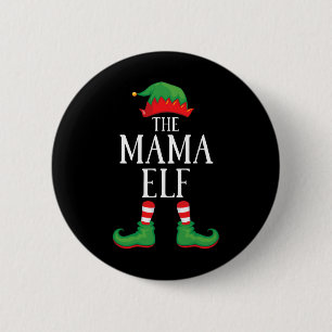 Mama Elf Matching Group Xmas Funny Family Christma 6 Cm Round Badge