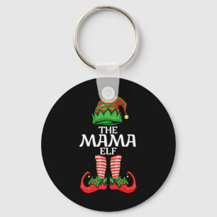 Mama Elf Mother Christmas Family Matching Group Pr Key Ring