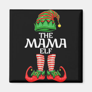 Mama Elf Mother Christmas Family Matching Group Pr Magnet