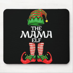 Mama Elf Mother Christmas Family Matching Group Pr Mouse Mat