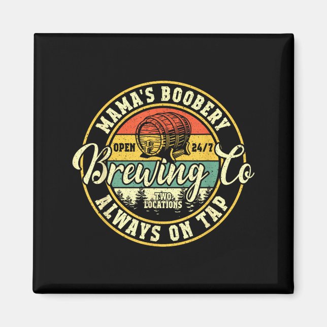 Mama Ery Breastfeeding Brewery New Mom Brewing Co  Magnet (Front)