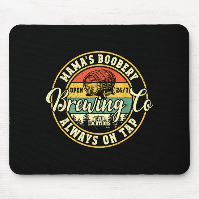 Mama Ery Breastfeeding Brewery New Mom Brewing Co  Mouse Mat (Front)