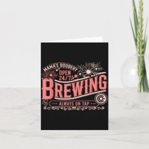 Mama Ery Brewery Brewing Co New Mom Funny Breast F Card