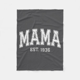 Mama Est 1936 Mom D Mothers Day Ized  Fleece Blanket