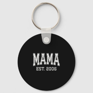 Mama Est 2006 Mom D Mothers Day Ized Premium Tri-b Key Ring