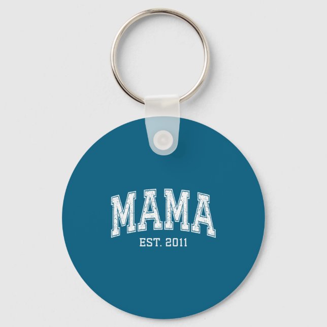 Mama Est 2011 Mom D Mothers Day Ized  Key Ring (Front)