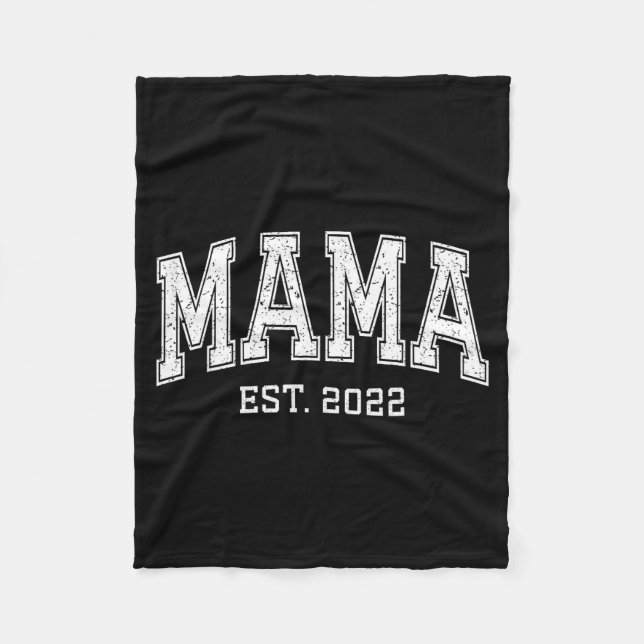 Mama Est 2022 Mom D Mothers Day Ized  Fleece Blanket (Front)