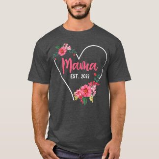 Mama Est 2022 Mum To Be , Pregnancy Announcement  T-Shirt