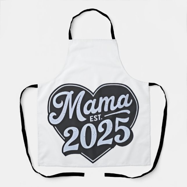 MAMA est 2025 Pregnancy Mothers Day Mum To Be  Apron (Front)
