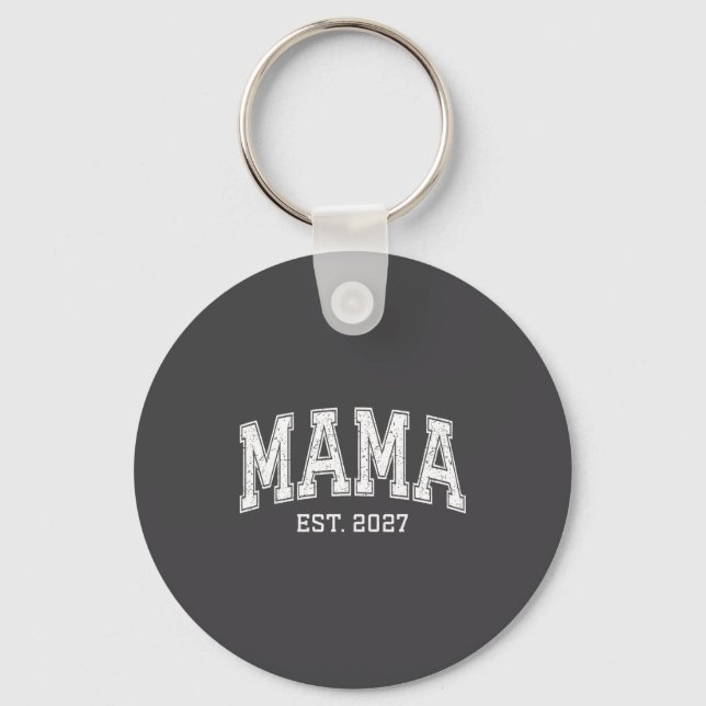 Mama Est 2027 Mom D Mothers Day Ized  Key Ring (Front)