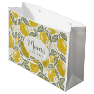 Mama Est Amalfi Coast Lemons Mother's Day Large Gift Bag