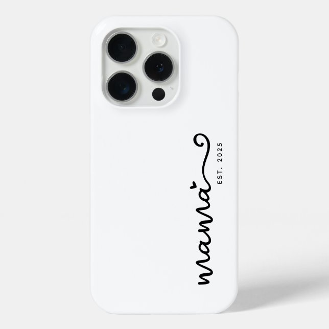Mama Est. Chic Script  Case-Mate iPhone Case (Back)