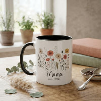 Mama Est Floral Year Botanical Wildflower Art