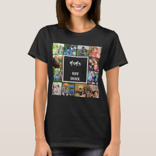 Mama Established In Modern Mothers Day Photo T-Shirt