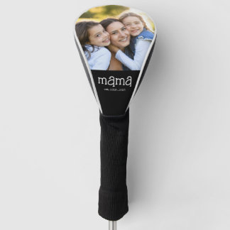 Mama Established Modern Script Photo Golf Head Cover