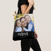Mama Established Script Black Photo