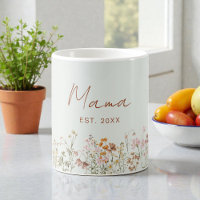 Mama Established Wildflower Sage Green Baby Shower