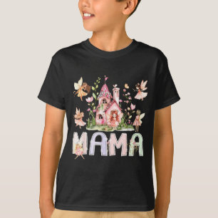 Mama Fairy Magical Floral Birthday Design T-Shirt