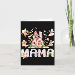 Mama Fairy Magical Floral Birthday Illustration Card