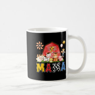 Mama Farm Cow Birthday Boy Matching Family Party  Coffee Mug