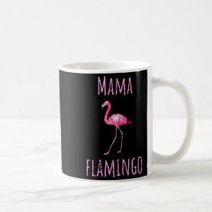 Mama flamingo tropical summer animal watercolor coffee mug