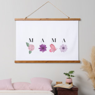 Mama Floral Butterfly, Mother’s Day & Birthday Hanging Tapestry