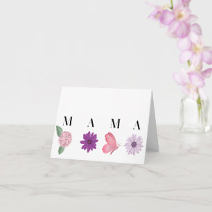 MAMA Floral Butterfly, Mothers Day Card