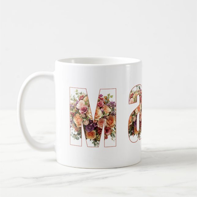 Mama Floral Coffee Mug (Left)