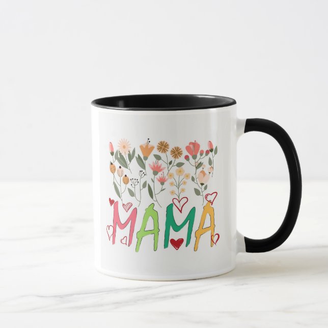 Mama Floral Garden Mug (Right)