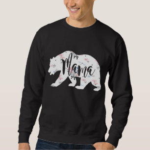 Mama Floral Mum Bear Cute Gift Sweatshirt