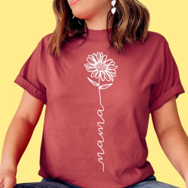 Mama flower-MOTHER'S DAY  T-Shirt (Floral Mother's Day )