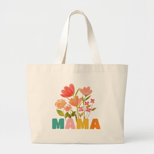 Mama Flower Tote (Front)