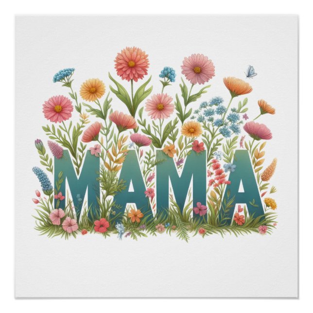 Mama Flowers Poster (Front)