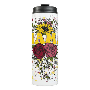 Mama Flowers Thermal Tumbler