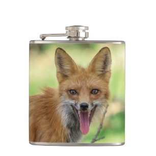 Mama Fox in the Hudson Valley Hip Flask