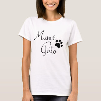 Mama Gato Paw Print Spanish Saying T-Shirt