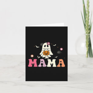 Mama Ghost Boo One Soky Mama First Halloween Birth Card