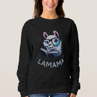 Mama Gift Idea Mother's Day MOM Lama Babyparty Sweatshirt