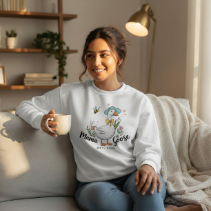 Mama Goose Est Playful Feminine Style Sweatshirt