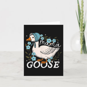 Mama Goose Mommy Joke Funny Mom Silly Mothers Day Card