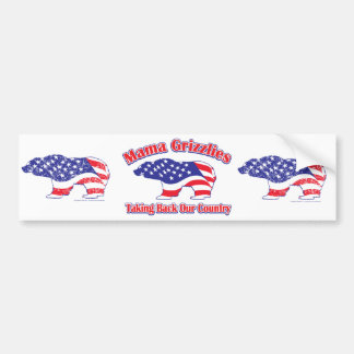 Mama Grizzlies Taking Back Our Country Bumper Sticker
