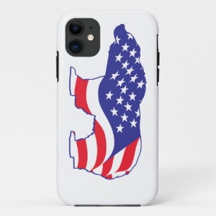 Mama Grizzly Patriotic Grizzly iPhone 11 Case