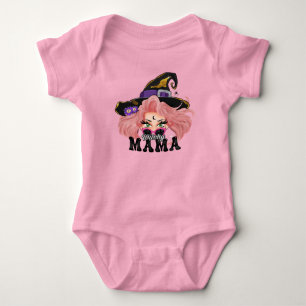 mama, Halloween, witch, baby, new born  Baby Bodysuit