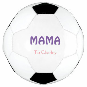 Mama happy mothers retro purple add name text vint football