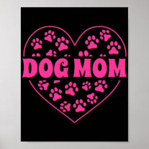 Mama Heart Mothers Day Golden Retriever Dog Mum Pa Poster