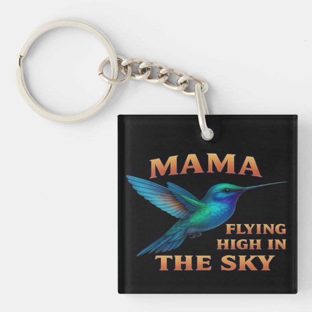 Mama Hummingbird – Flying High in the Sky Edition Key Ring (Front)