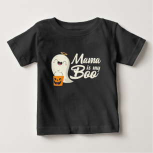 Mama Is My Boo Kids Baby's First Halloween Baby T-Shirt